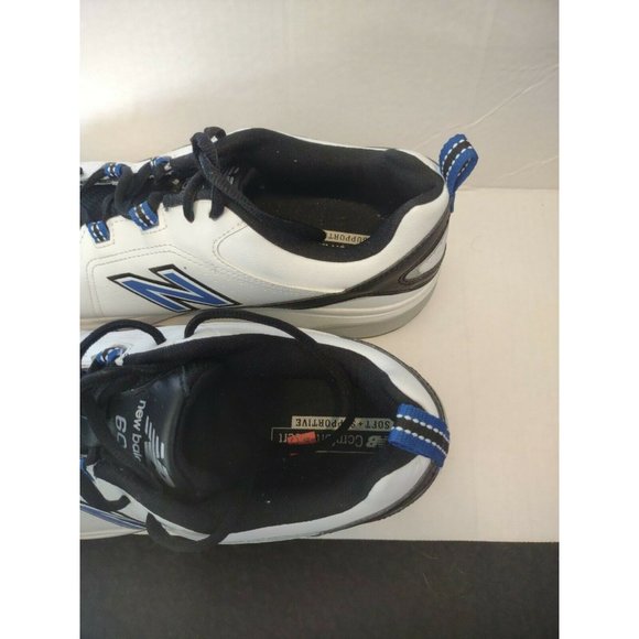 New Balance Men\'s US 12.5 XW 608v5 Training Shoes White/Royal/Black MX608WR5 main image 5